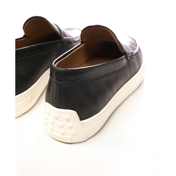 $975 TOD\'S - Gray Leather Penny Loafers - US 8.5 (7.5UK) main image 6